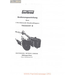 Gutbrod Trabant D 7 Ps Fiche Information