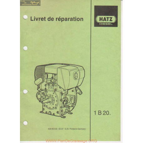 Hatz 1b20 Livret De Reparation