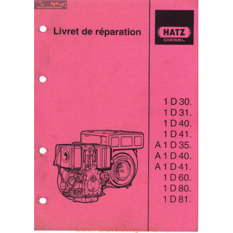 Hatz 1d 30 81 Livret De Reparation Moteur