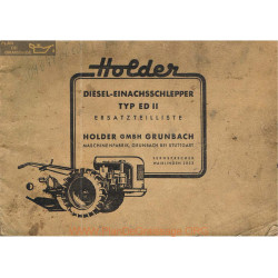 Holder Ed2 Ersatzteilliste