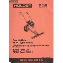 Holder M100 S Manuel Entretien