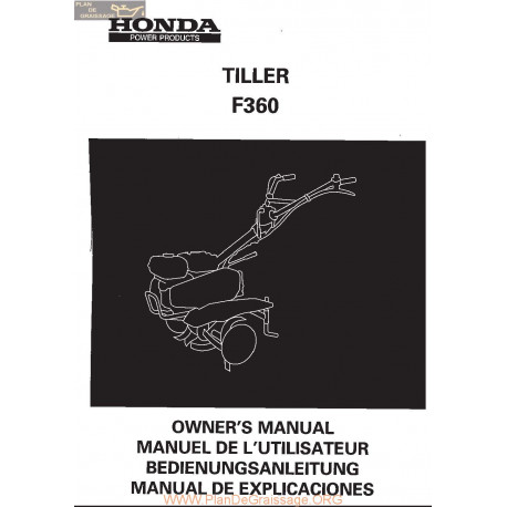 Honda F360 Manuel Entretien