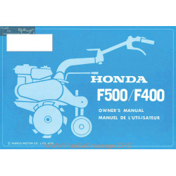 Honda F400 F500 Manuel Entretien