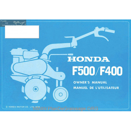 Honda F400 F500 Manuel Entretien