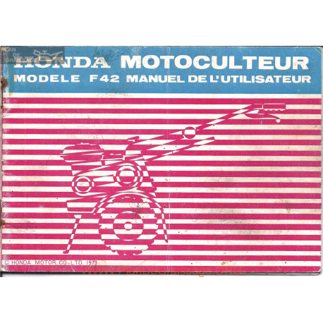 Honda F42 Manuel Entretien