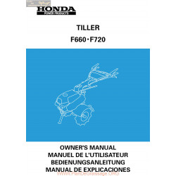 Honda F660 F720 Manuel Entretien