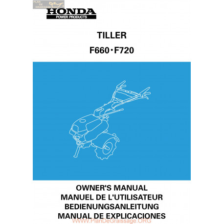 Honda F660 F720 Manuel Entretien