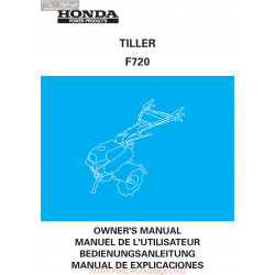 Honda F720 Manuel Utilisation