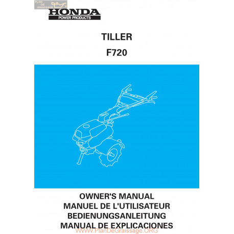 Honda F720 Manuel Utilisation