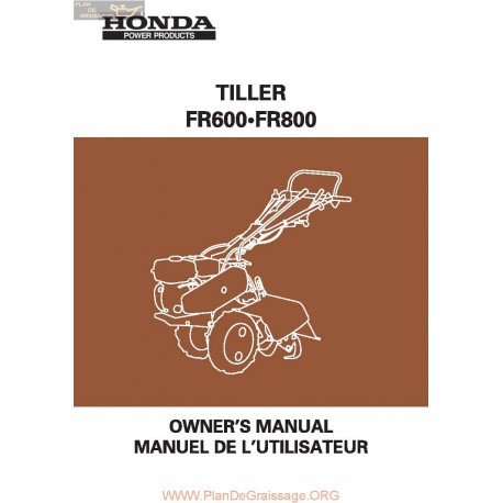 Honda Fr600 Fr800 Manuel Entretien