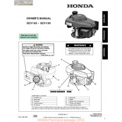 Honda Gcv 160 Gcv190 Manuel Entretien