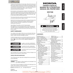 Honda Gxv 160 Manuel Entretien