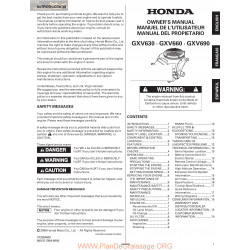 Honda Gxv630 Gxv660 Gxv690 Manuel Entretien
