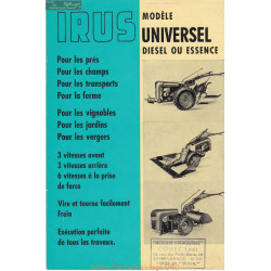 Irus Modele Universel Manuel Entretien