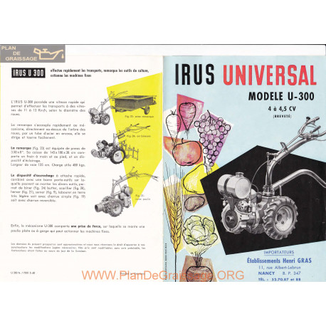 Irus Universal U300 Fiche Information