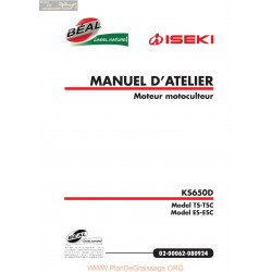 Iseki Ks650d Atelier Manuel Entretien