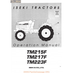 Iseki Tm215 217 223f Manuel Entretien