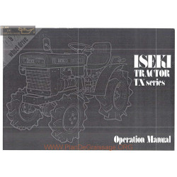 Iseki Tx Operation Manuel Entretien