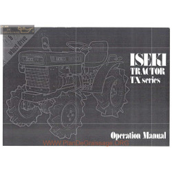 Iseki Tx1300 Tx1500 Manuel Entretien