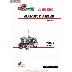 Iseki Tx2140 Tx2160 Manuel Utilisateur