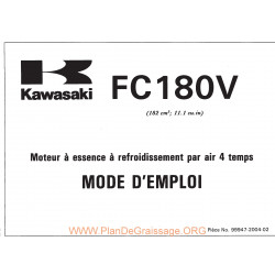 Kawasaki Fc180v Fr Manuel Utilisateur