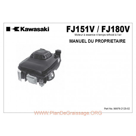 Kawasaki Fj151 180v Fr Manuel Utilisateur