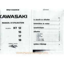 Kawasaki Kt12 15 17 18 Manuel Utilisateur
