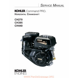 Kohler Ch270 Ch395 Ch440 Manuel Entretien