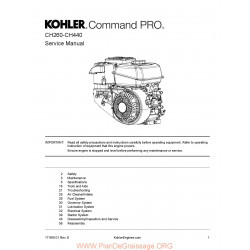 Kohler Pro Ch 260 395 440 Manuel Entretien