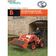 Kubota B1220 1620 1820 Fiche Information