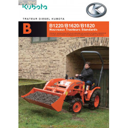 Kubota B1220 1620 1820 Fiche Information