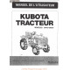 Kubota B1410 B1610 Manuel Utilisateur