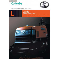 Kubota L3200 Fiche Information