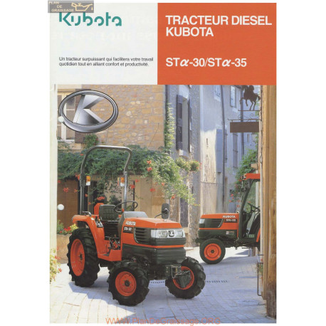 Kubota St Alpha 30 Et 35 Fiche Information