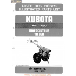 Kubota T720 Manuel Utilisateur