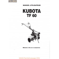 Kubota Tf60 2 Manuel Utilisateur