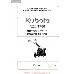 Kubota Tf60 Piece Rechange