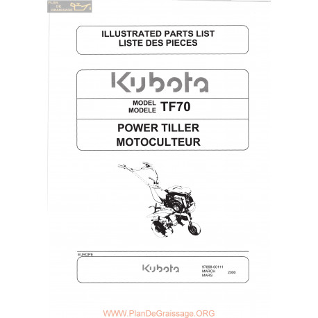 Kubota Tf70 1 Piece Rechange