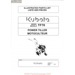 Kubota Tf70 Piece Rechange