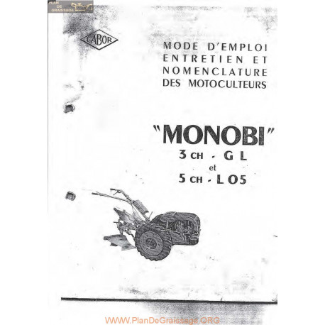 Labor Monobi Gl Et L05 Manuel Utilisateur