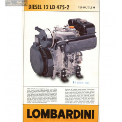 Lombardini 12 Ld 475 2 21 5hp 3000rpm Fiche Info