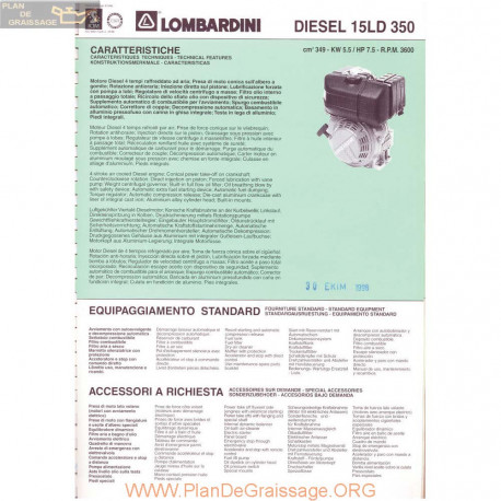 Lombardini 15 Ld 350 7 5hp 3600rpm Fiche Info