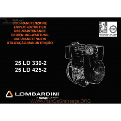 Lombardini 25 Ld 330 2 425 2 Manuel Entretien