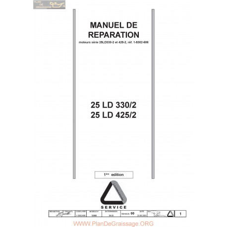 Lombardini 25ld 330 425 Atelier Manuel Entretien