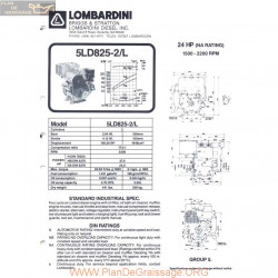 Lombardini 5 Ld 825 2 L 24hp 2200rpm Fiche Info