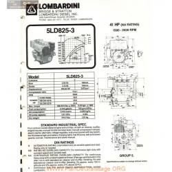 Lombardini 5 Ld 825 3 41hp 2600rpm Fiche Info
