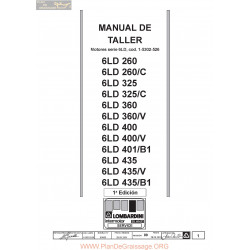 Lombardini 6ld 260 325 360 400 435 Manuel Entretien