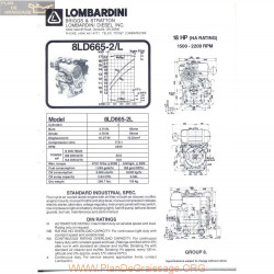 Lombardini 8 Ld 665 2 L 18hp 2200rpm Fiche Info