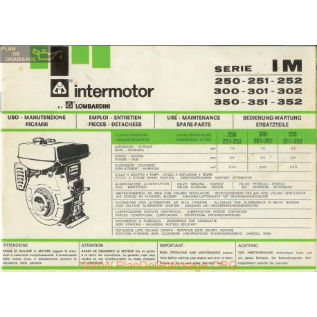 Lombardini Im 250 300 350 Fiche Information