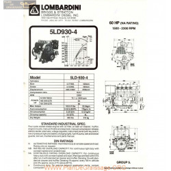 Lombardini Ld 930 4 60hp 2300rpm Fiche Info